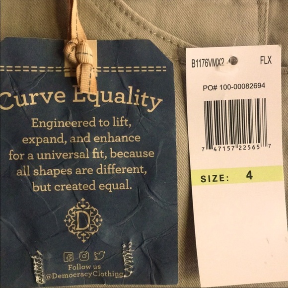 Democracy Tan Ankle Skimmers Pants Size 4 - Picture 8 of 12